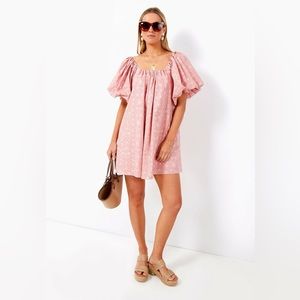 Dusty Pink Floral Oakley Mini Dress